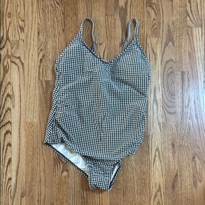 Kona Soul Black and White Checkered Swimsuit